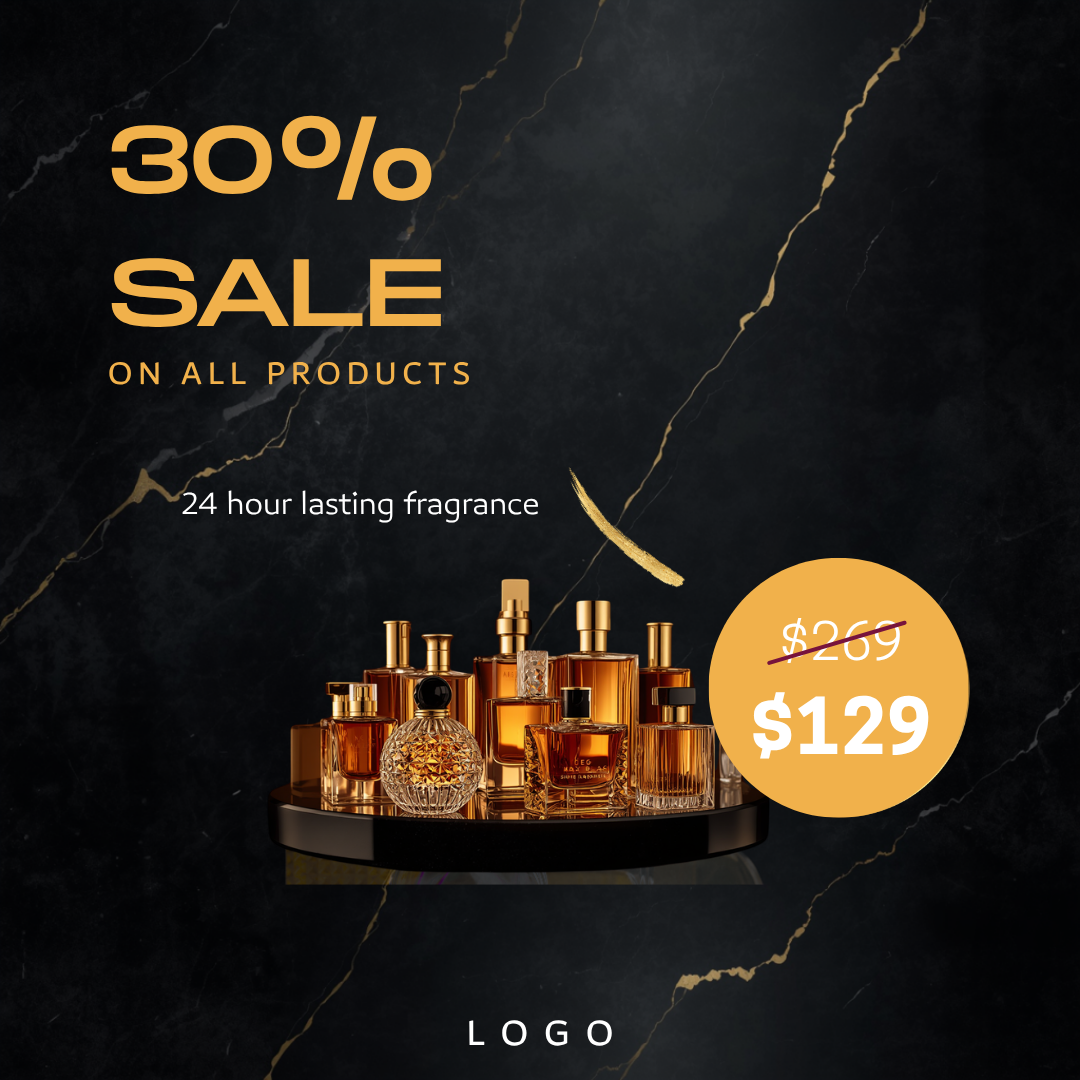 Premium Perfume & Cosmetics Social Media Template – Fully Editable